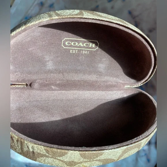 Coach Evonne S338A Gunmetal Sunglasses w/ Butterfly Rhinestones & Clamshell New - Picture 14 of 17